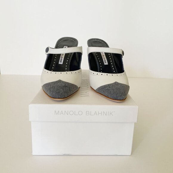 Manolo Blahnik Agathanu heel mules - Picture 5 of 14